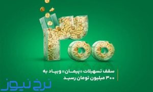جدول اقساط تسهیلات پیمان ویپاد ۳۰۰ میلیونی