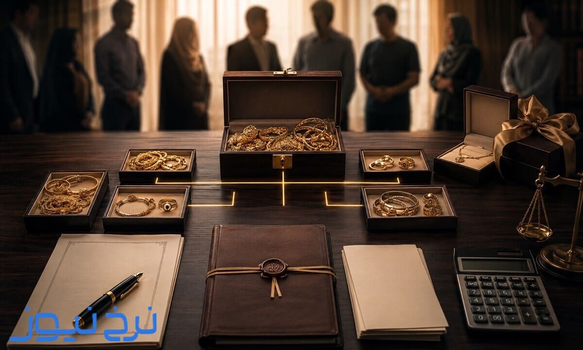 حکم قانونی طلای مادر بعد از فوت